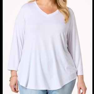 CATO fashions butter knit top in ivory